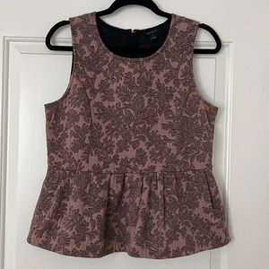 Ann Taylor Sleeveless Peplum Stretchy Blouse